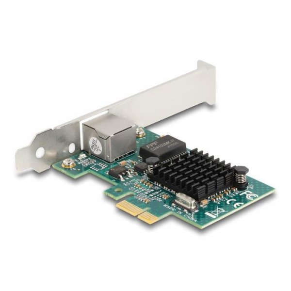 Delock PCI Express x1 Karte zu 1 x RJ45 Gigabit LAN BCM, PCIe, RJ-45, Weiblich, PCIe 1.1, Grau, PC