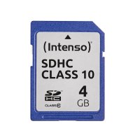 Intenso SD Karte Class 10, 4 GB, SDHC, Klasse 10, 25...