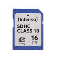 Intenso SD Karte Class 10, 16 GB, SDHC, Klasse 10, 25...