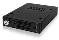 Icy Dock MB992SK-B, HDD, SSD, SATA, Serial ATA II, Serial ATA III, 2.5", 6 Gbit/s, Metall, HDD, Leistung