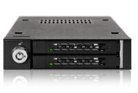 Icy Dock MB992SK-B, HDD, SSD, SATA, Serial ATA II, Serial ATA III, 2.5", 6 Gbit/s, Metall, HDD, Leistung