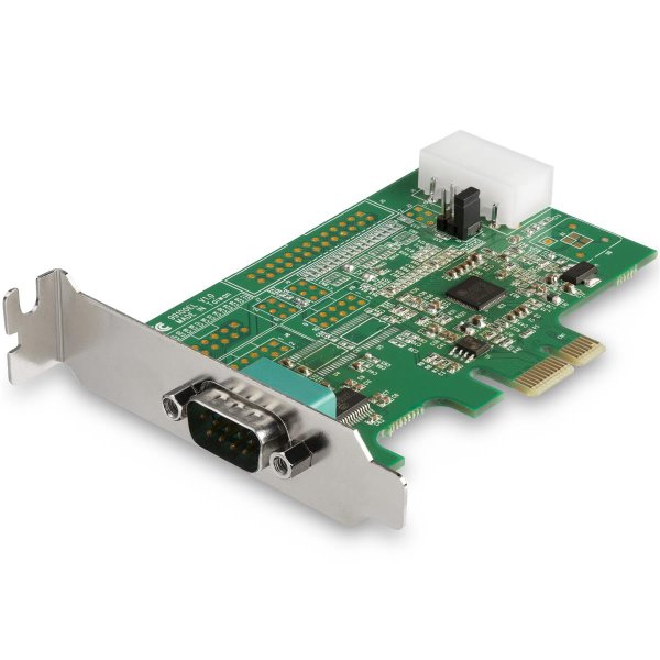 StarTech.com 1 Port Serielle PCI Express RS232 Adapter Karte - Serielle PCIe RS232 Kontroller Karte - PCIe zu Seriell DB9 - 16950 UART - Niedrigprofil-Erweiterungskarte - Windows & Linux, PCIe, Seriell, PCIe 1.1, RS-232, Grün, 277385 h