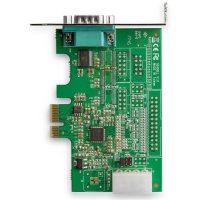 StarTech.com 1 Port Serielle PCI Express RS232 Adapter Karte - Serielle PCIe RS232 Kontroller Karte - PCIe zu Seriell DB9 - 16950 UART - Niedrigprofil-Erweiterungskarte - Windows & Linux, PCIe, Seriell, PCIe 1.1, RS-232, Grün, 277385 h