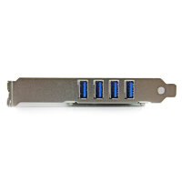 StarTech.com 4 Port PCI Express USB 3.0 SuperSpeed Schnittstellenkarte mit UASP - SATA intern, PCIe, USB 3.2 Gen 1 (3.1 Gen 1), PCIe 2.0, CE, FCC, NEC uPD720201, 5 Gbit/s