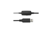 Kensington Classic USB-A Mono Headset mit Mikrofon und Lautstärkeregler, Kabelgebunden, Büro/Callcenter, Kopfhörer, Schwarz