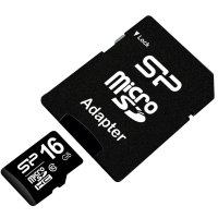 Silicon Power SP016GBSTH010V10SP, 16 GB, MicroSDHC, Klasse 10, UHS-I, 40 MB/s, Class 1 (U1)