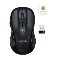 Logitech M510, Laser, RF Wireless, Schwarz