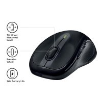 Logitech M510, Laser, RF Wireless, Schwarz