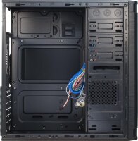 Inter-Tech IT-5905, Midi Tower, PC, Schwarz, ATX, micro ATX, Heimbüro, 35,5 cm