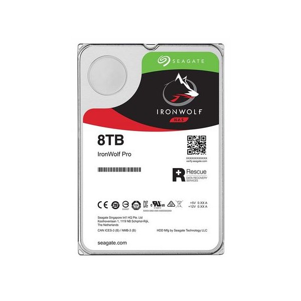 Seagate IronWolf ST8000VN004, 3.5", 8 TB, 7200 RPM