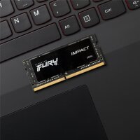 Kingston FURY 32GB 2666MT/s DDR4 CL15 SODIMM (Kit of 2) 1Gx8 Impact, 32 GB, 2 x 16 GB, DDR4, 260-pin SO-DIMM