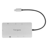 Targus DOCK423EU, Kabelgebunden, USB 3.2 Gen 1 (3.1 Gen 1) Type-C, 100 W, Silber, MicroSD (TransFlash), SD, China