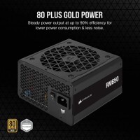 Corsair RM650, 650 W, 100 - 240 V, 47 - 63 Hz, 110 W, 650 W, 110 W