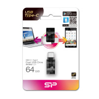 Silicon Power Mobile C31, 64 GB, USB Type-A / USB Type-C,...