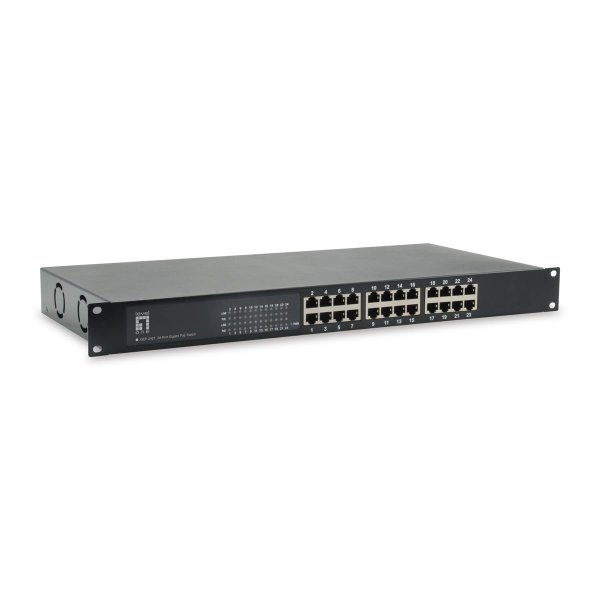 LevelOne GEP-2421W630, Unmanaged, Gigabit Ethernet (10/100/1000), Vollduplex, Power over Ethernet (PoE), Rack-Einbau