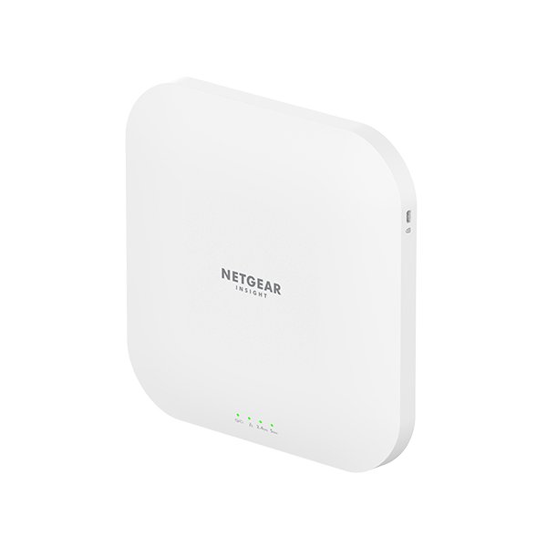 Netgear Insight Cloud Managed WiFi 6 AX3600 Dual Band Access Point (WAX620), 3600 Mbit/s, 1200 Mbit/s, 2400 Mbit/s, 100,1000,2500 Mbit/s, IEEE 802.11ax, IEEE 802.11i, IEEE 802.3af, IEEE 802.3at, Multi User MIMO