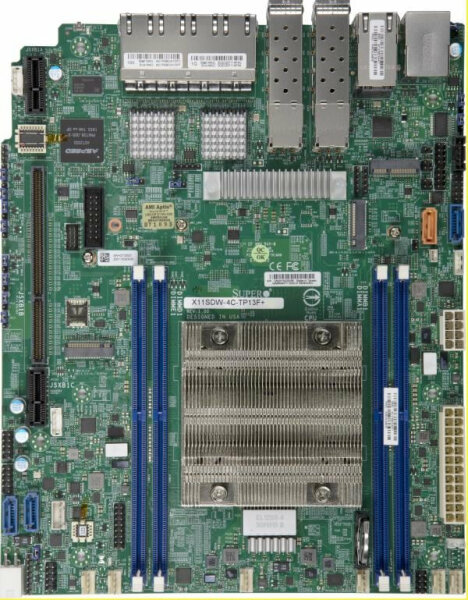 Supermicro MBD-X11SDW-4C-TP13F+, Intel, FCBGA 2518, Intel® Xeon®, DDR4-SDRAM, 512 GB, DIMM