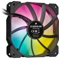 Corsair SP120 RGB ELITE, Ventilator, 12 cm, 550 RPM, 1500 RPM, 22,6 dB, 47,73 cfm