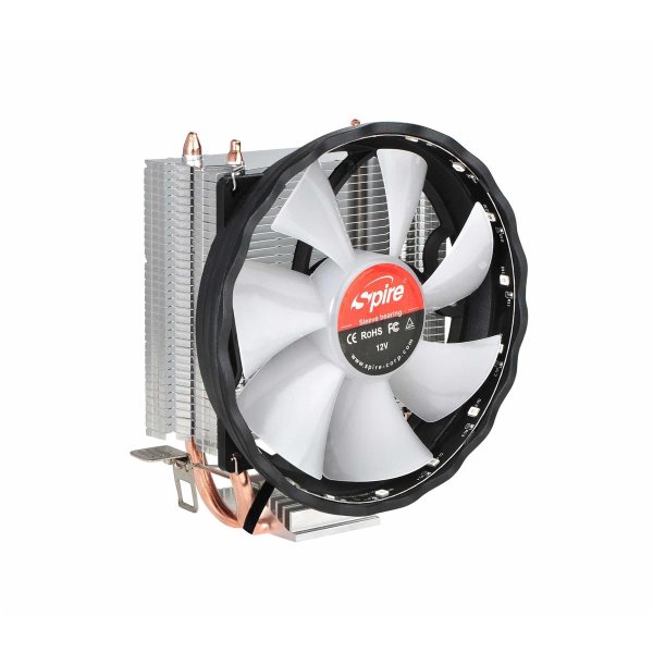 Spire XERUS 200, Ventilator, 12 cm, 800 RPM, 1500 RPM, Schwarz, Silber