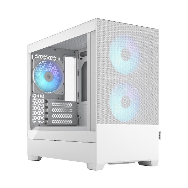 Fractal Design Pop Mini Air, Mini Tower, PC, Weiß, micro ATX, Mini-ITX, Stahl, Gehärtetes Glas, Multi