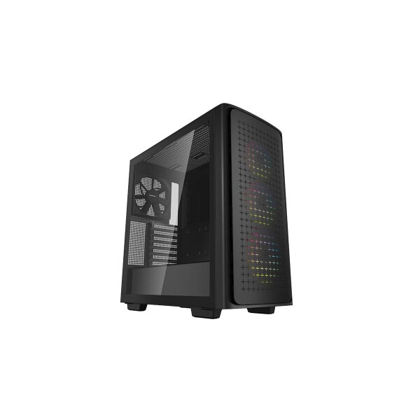 Deepcool CK560, Midi Tower, PC, Schwarz, ATX, EATX, micro ATX, Mini-ATX, ABS, SPCC, Gehärtetes Glas, Taschenlüfter