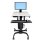 Ergotron WorkFit-C, Single LD Sit-Stand Workstation, Multimedia-Wagen, Schwarz, Grau, 7,3 kg, 61 cm (24"), 75 x 75,100 x 100 mm, 360°