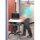 Ergotron WorkFit-C, Single LD Sit-Stand Workstation, Multimedia-Wagen, Schwarz, Grau, 7,3 kg, 61 cm (24"), 75 x 75,100 x 100 mm, 360°