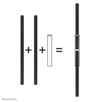 Neomounts Adapter for Verlängerungsrohre FPMA-CP100, 150, 200, 250, 350, 50 kg, Schwarz