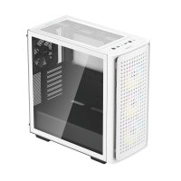 Deepcool CK560, Midi Tower, PC, Weiß, ATX, EATX, micro ATX, Mini-ATX, ABS, SPCC, Gehärtetes Glas, Taschenlüfter