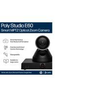 HP POLY Studio E60 Smart-Kamera 4K MPTZ mit 12-fachem...