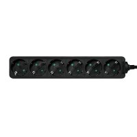 LogiLink LPS238B, 1,5 m, Indoor, IP20, Schwarz, 6...