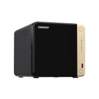 QNAP TS-464, NAS, Tower, Intel® Celeron®, N5095, 16 TB, Schwarz, Bronze