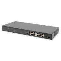 DIGITUS 16-Port Gigabit + 2-Port Gigabit SFP Unmanaged...