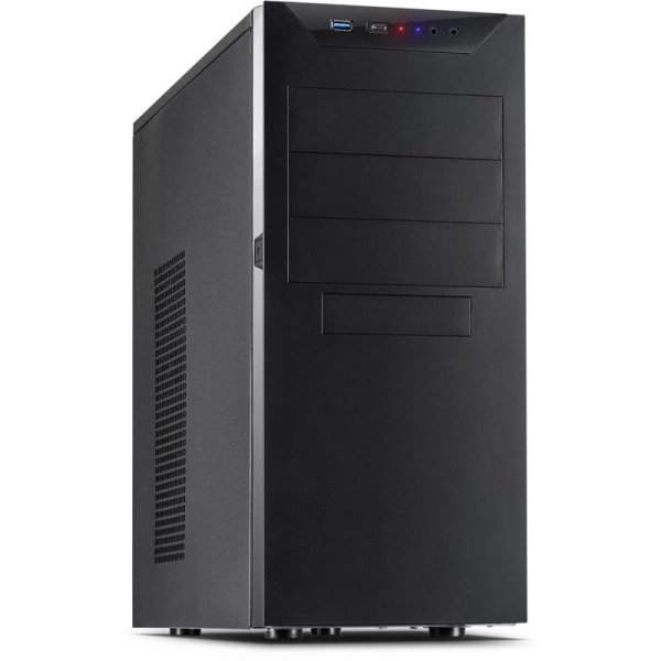 Inter-Tech IT-8833 Velvet II, Tower, PC, Schwarz, ATX, micro ATX, 16 cm, 39 cm