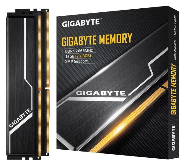 Gigabyte GP-GR26C16S8K2HU416, 16 GB, 2 x 8 GB, DDR4, 2666 MHz, 288-pin DIMM