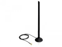 Delock 88410, 6,5 dBi, 2.4/5 GHz, IEEE 802.11b, IEEE 802.11g, IEEE 802.11n, IEEE 802.3, IEEE 802.3u, 50 Ohm, Omnidirektionale Antenne, RP-SMA