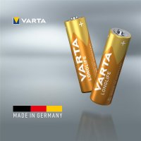 Varta 04106, Einwegbatterie, AA, Alkali, 1,5 V, 4 Stück(e), Gold, Gelb