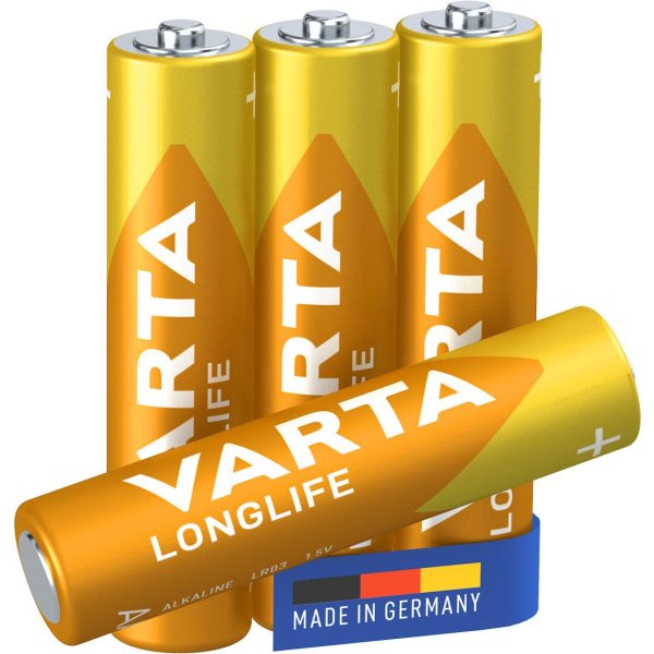 Varta 04103, Einwegbatterie, AAA, Alkali, 1,5 V, 4 Stück(e), Gold, Gelb