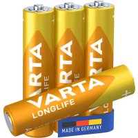 Varta 04103, Einwegbatterie, AAA, Alkali, 1,5 V, 4...