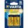 Varta 4114, Einwegbatterie, C, Alkali, 1,5 V, 2 Stück(e), Blau, Gelb