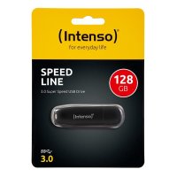 Intenso Speed Line, 128 GB, USB Typ-A, 3.2 Gen 1 (3.1 Gen 1), 70 MB/s, Kappe, Schwarz