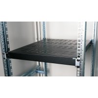 Equip Variabler Fachboden 19, 1HE, 500mm, Schwarz, Regalboden, Schwarz, 100 kg, 1U, Türkei, 48,3 cm (19")