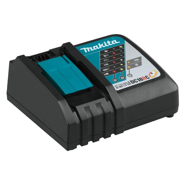 Makita DC18RC, Ladegerät, 18 V, Makita, Schwarz, 230 V, Lithium-Ion (Li-Ion), Nickel-Metallhydrid (NiMH)