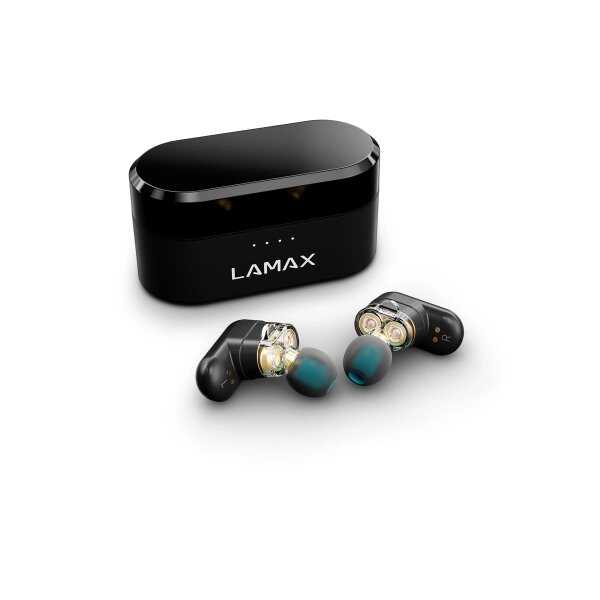 LAMAX Electronics Lamax Duals1, True Wireless Stereo (TWS), Anrufe/Musik, 20 - 20000 Hz, 66 g, Kopfhörer, Schwarz