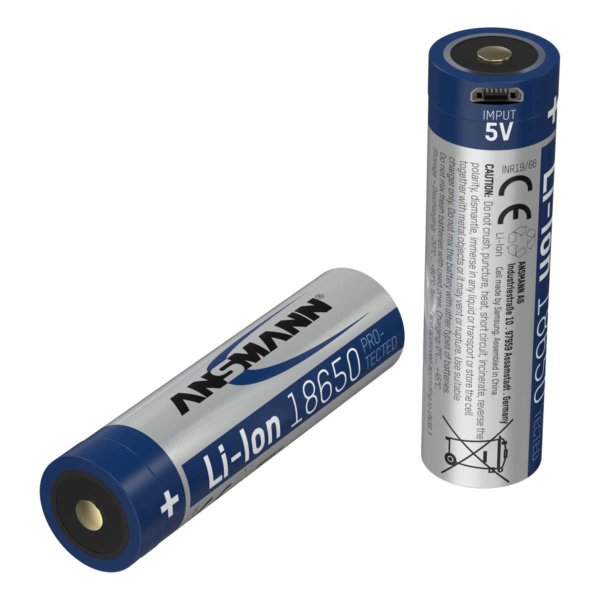 Ansmann 1307-0003, Wiederaufladbarer Akku, Lithium-Ion (Li-Ion), 3,6 V, 3400 mAh, 12,24 Wh, Silber