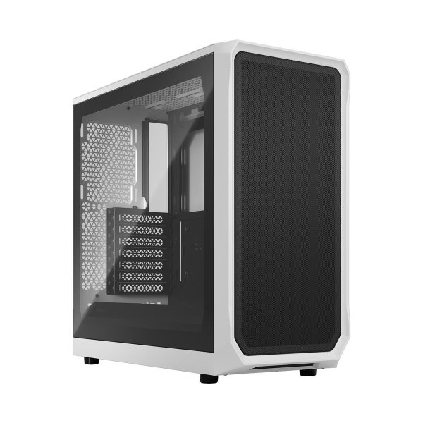 Fractal Design Focus 2, PC, Weiß, ATX, micro ATX, Mini-ITX, Stahl, Gehärtetes Glas, 17 cm, 40,5 cm