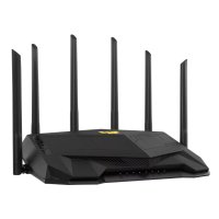 ASUS TUF Gaming AX6000 (TUF-AX6000), Wi-Fi 6 (802.11ax), Dual-Band (2,4 GHz/5 GHz), Ethernet/LAN, Schwarz, Tabletop-Router