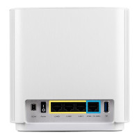 ASUS ZenWiFi AX XT8 (W-2-PK), Wi-Fi 6 (802.11ax), Tri-Band (2,4 GHz / 5 GHz / 5 GHz), Eingebauter Ethernet-Anschluss, Weiß, Tabletop-Router