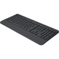 Logitech Signature K650, Volle Größe (100%), Kabellos, Bluetooth, Membran Key Switch, QWERTZ, Graphit