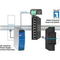 LevelOne Hilbert 8-Port Industrial Gigabit Smart Lite Switch, Managed, L2, Gigabit Ethernet (10/100/1000), Vollduplex